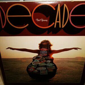 neil young decade 1977 vintage 3 lp set - buffalo springfield country rock csn